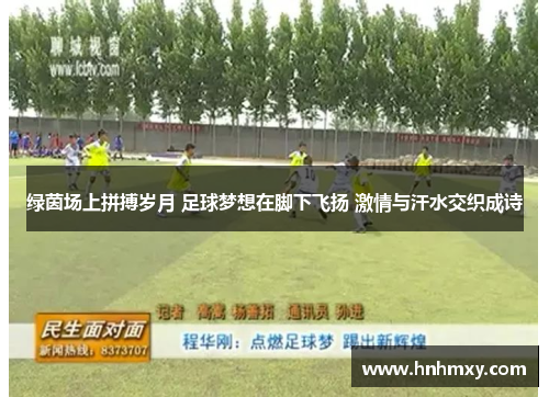 绿茵场上拼搏岁月 足球梦想在脚下飞扬 激情与汗水交织成诗